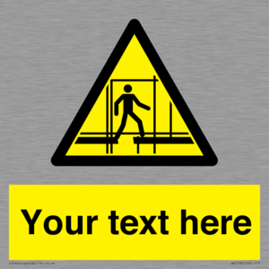 Custom Scaffold Incomplete Sign